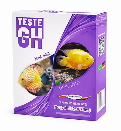 Teste de Dureza Total GH Induspharma 120 Testes Água Doce