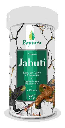 Ração Jabuti Poytara Nutrição Completa P/quelônios 75 Gramas
