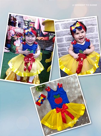 saia tutu branca de neve