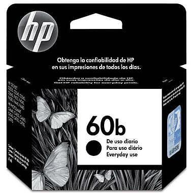 Cartucho de Tinta Original HP 60B Preto CC636WB, uso nas HP Deskjet F4480 / F4580 / D1660 / HP Photosmart - D110a / HP ENVY 100 e-Multifuncional, D410a / HP Photosmart C4780. Rendimento até 200 páginas. Cartucho Original com excelente qualidade.