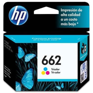 Cartucho de Tinta Original HP 662 Color CZ104AB, uso nas Multifuncional HP Deskjet Ink Advantage 2516 / 3516 / 3546 / 2546 / 1516 / 4646 / 2646. Rendimento até 120 páginas. Cartucho Original com excelente qualidade.