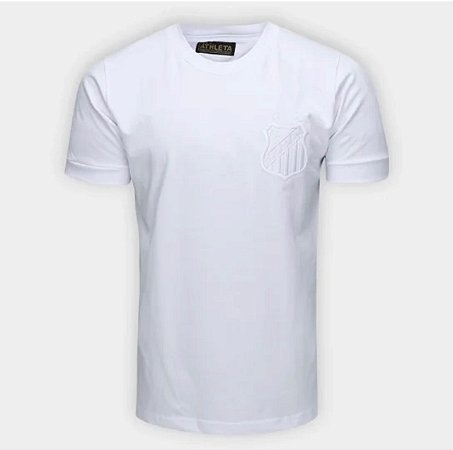 Camisa Athleta do Santos Monocromática All White - Branca