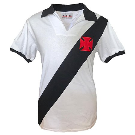Camisa Vasco anos 1960 Branca - Retro Original Athleta