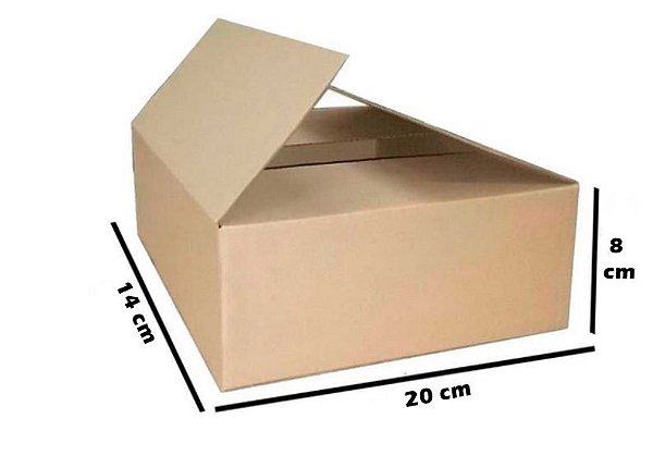 Caixa de Papelão Maleta Onda B Simples - N6 - 20x14x8