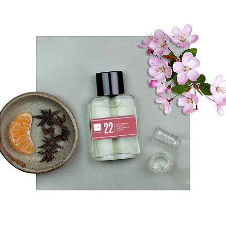 Perfume 22 - Flor de Pêssego, Chapagne, Alíscar Branco