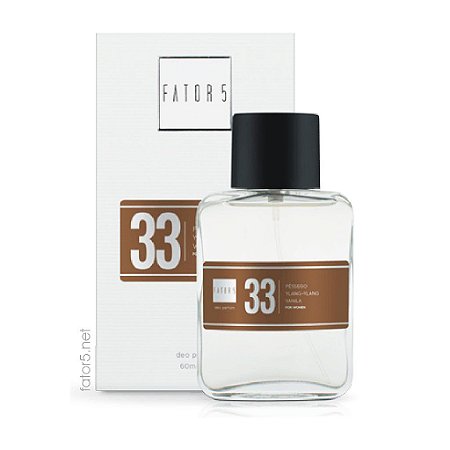 Perfume 33 - Pêssego, Ylang-Ylang, Vanila - 60ml