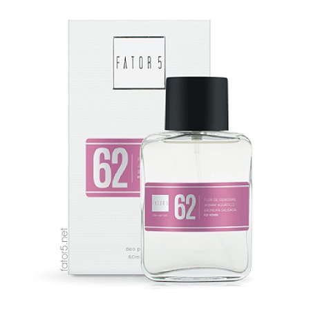 Perfume 62 - Flor de Gengibre, Jasmin Aquático e Baunilha Salgada