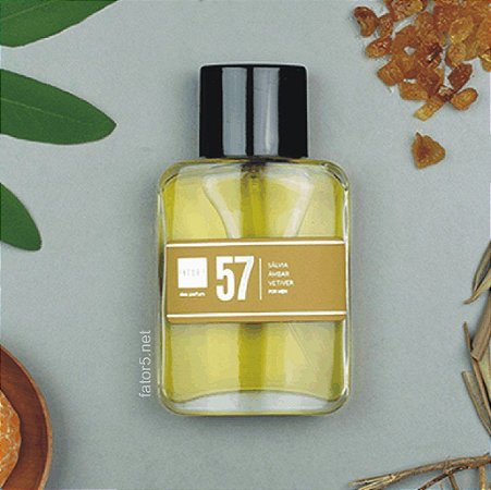 Perfume 57 - Sálvia, âmbar, Vetiver