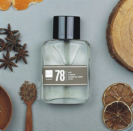 Perfume 78 - Anis, Cominho e Madeira de Cedro - 60ml