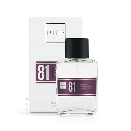Perfume 81 - Bergamota, Flor de Laranjeira e Chocolate Amargo - 60ml
