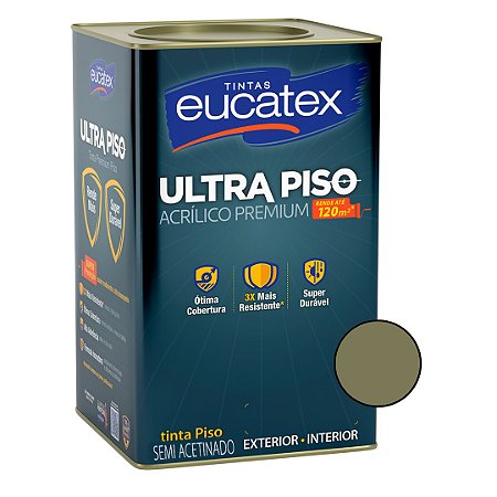 Tinta Acrílica Ultra Piso Premium -Concreto - 18L - Eucatex