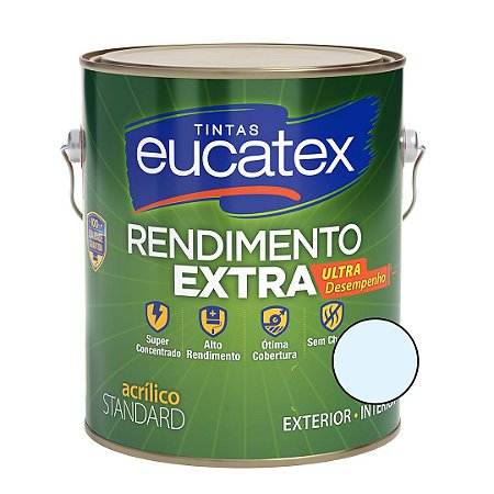 Tinta Acrílica Rendimento Extra - Azul Praia-3,6L-  Eucatex