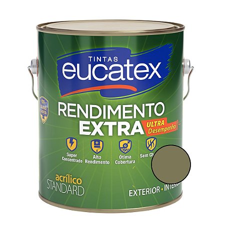 Tinta Acrílica Rendimento Extra - Concreto -3,6L-  Eucatex