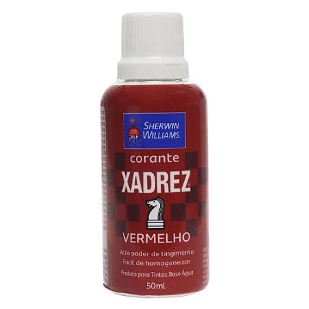 Corante Líquido Xadrez Vermelho 50ML- Sherwin Williams