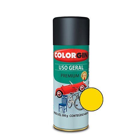 Tinta Spray Uso Geral Premium Amarelo - Colorgin