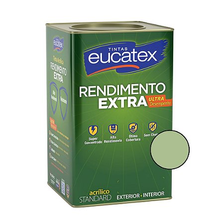 Tinta Acrílica Rendimento Extra - Standard - Verde Kiwi-18L-  Eucatex
