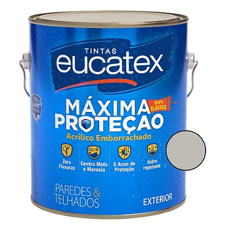 Tinta Emborrachada Máxima Proteção- Chromium Fosco -3,6L- Eucatex