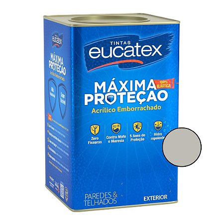 Tinta Emborrachada Máxima Proteção- Chromium Fosco -18L- Eucatex