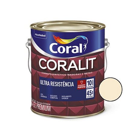 Esmalte Sintético Coralit Ultra Brilhante Marfim 3,6l - Coral