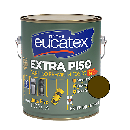 Tinta Acrílica para Piso Marrom Extra Piso 3,6L – Alta Performance