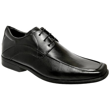 Sapato Social Masculino em Couro Legítimo Numeração Especial Tamanho Grande Ref.5111