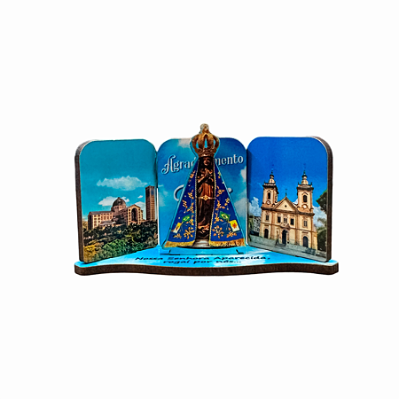 Imã Geladeira Mural Nossa Senhora Aparecida MDF 3D 055