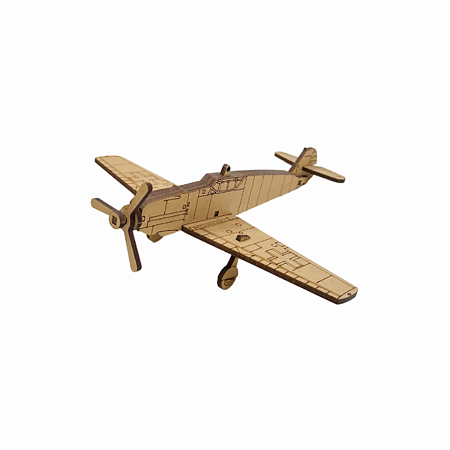 Quebra Cabeça 3D MDF 2 Avião 23 Peças 04