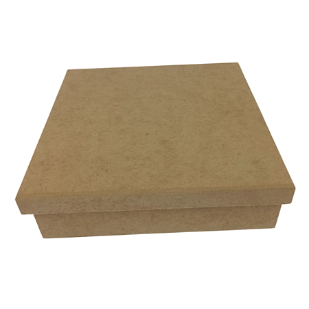 Caixa MDF Personalizada Gravação a Laser 006 - 18,8x18,8x5,6 cm