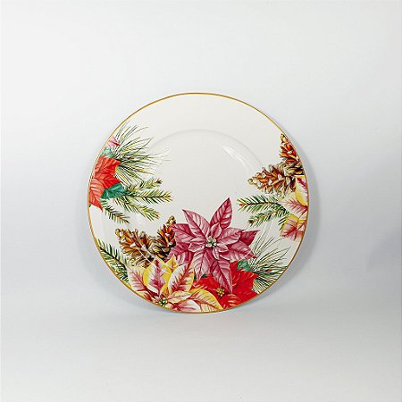 Prato Porcelana - Floral - 26cm