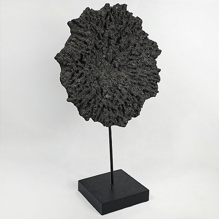 Adorno Decorativo Coral Pendente - Preto - 22cm x 44cm