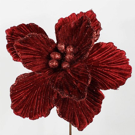 Poinsettia Natalina Lux Vermelha - 45cm