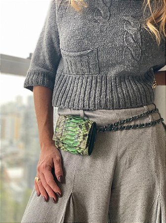 Mini Bag Daniela em Python Artesanal