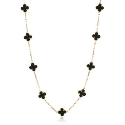 Colar Longo Isabel Preto Dourado