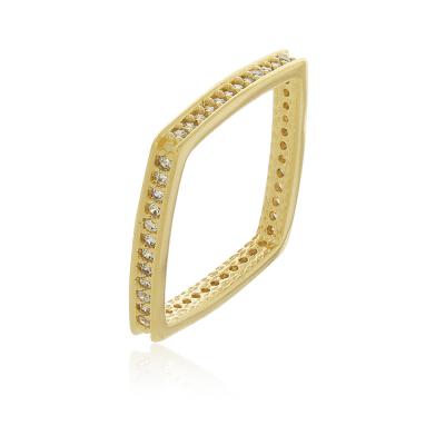 Anel Xuxa Cravejado Dourado