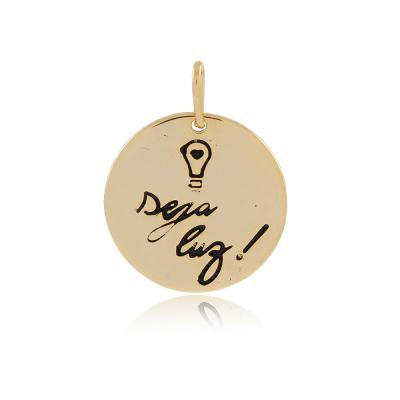 Pingente Seja Luz Dourado