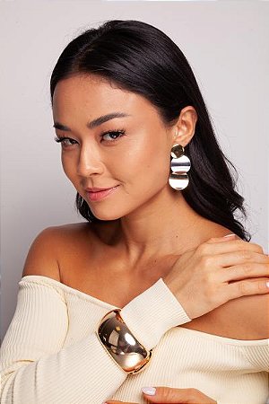 Bracelete Grosso  Dourado