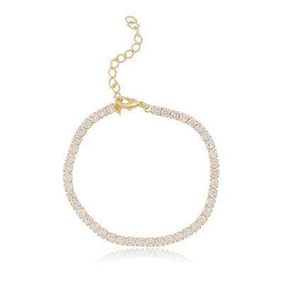 Pulseira Riviera Rita Cristal Dourado