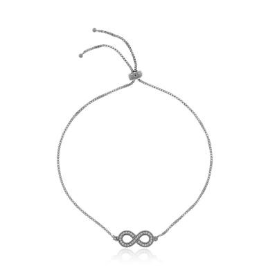 Pulseira Infinito Cravejado Rbranco