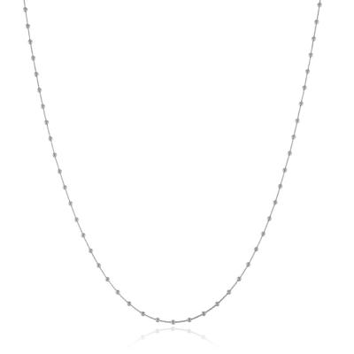 Colar 60Cm Bolinhas Rbranco