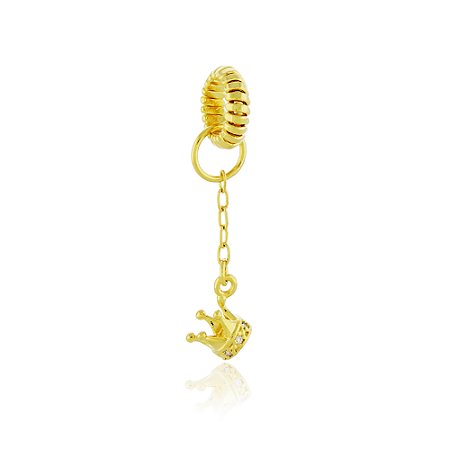 Pin Lock Coroa Dourado