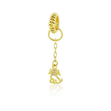 Pin Lock Cachorro Dourado