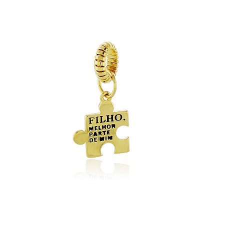 Pin Lock Filho Puzzle Dourado
