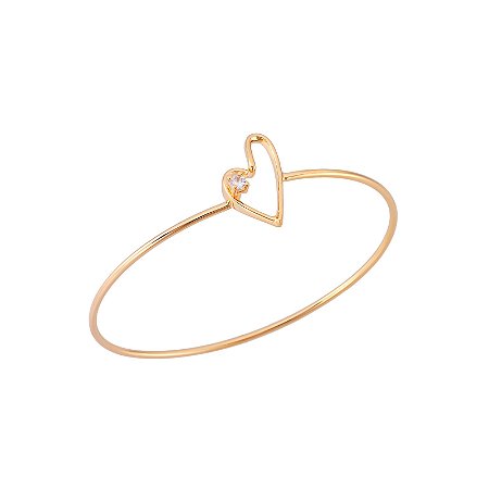 Bracelete União Coração Dourado
