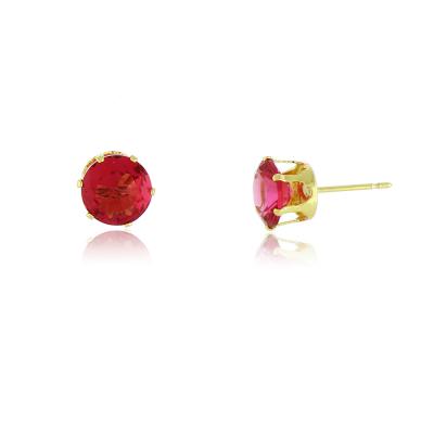 Brinco Miriam Pink Gg Dourado