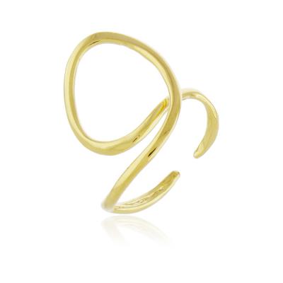 Anel Orgânico Dourado