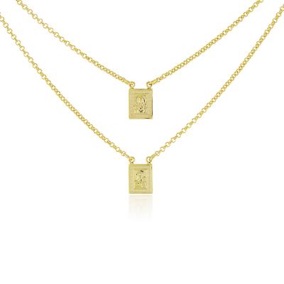 Escapulario N. Sra. Carmo 10X8 Dourado