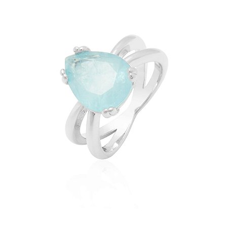 Anel Celina Aquamarine Rbranco