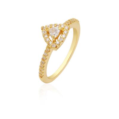 Anel Kate Triangular Dourado