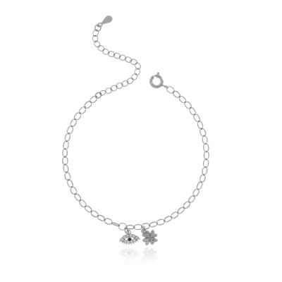 Pulseira Olho Grego Trevo Rbranco