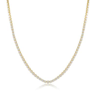 Choker Riviera Rita Cristal 2Mm Dourado